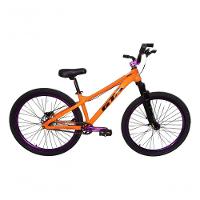 Bicicleta 26 Gta Gravity Cor Laranja Freeride Single Cubo K7 Barulhento Freio Hidráulico Garfo C/trava Pneu Flame Preto - 1