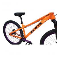 Bicicleta 26 Gta Gravity Cor Laranja Freeride Single Cubo K7 Barulhento Freio Hidráulico Garfo C/trava Pneu Flame Preto - 2
