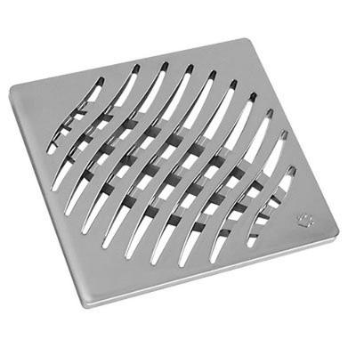 Grelha Quadrada Cromada 150mm - 27505155 - Tigre Grelha Quadrada Cromada 150mm Tigre 27505155