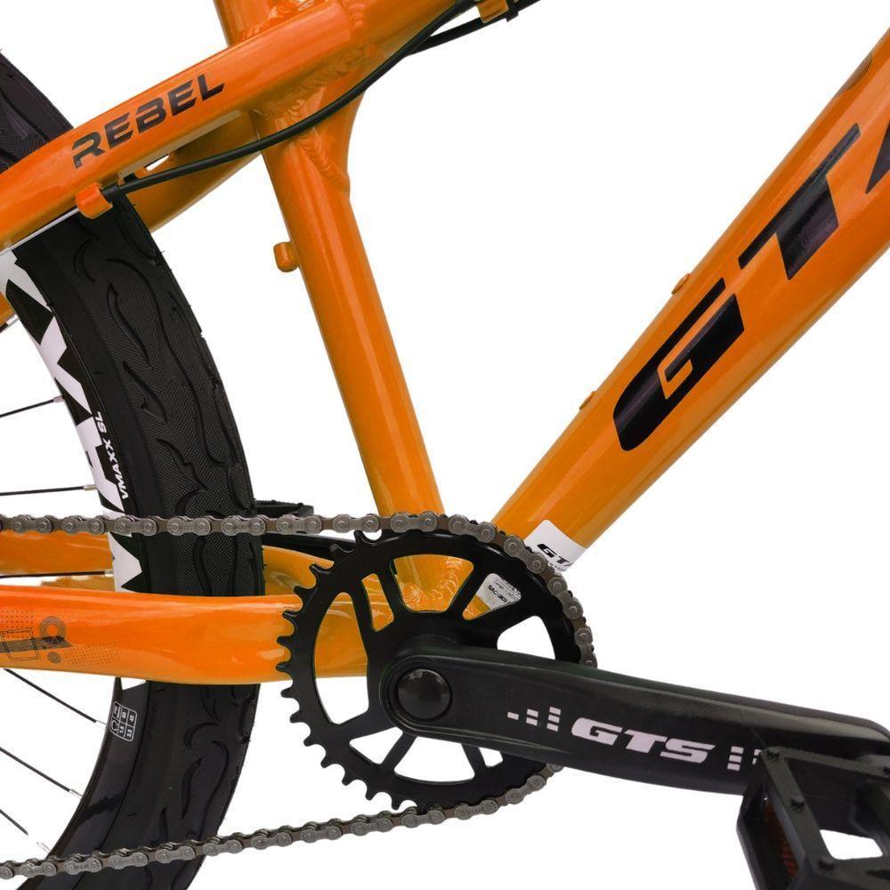 Bicicleta 26 Gta Rebel Freeride Laranja Single 8v Cubo Barulhento Pedivela Camaleão Freio Disco Aros Vmaxx Pneu Flame - 3