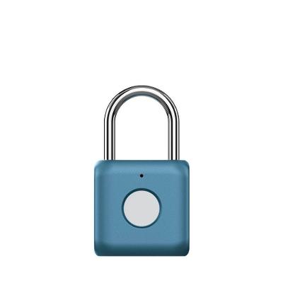 Cadeado Inteligente Com Impressão Digital Azul