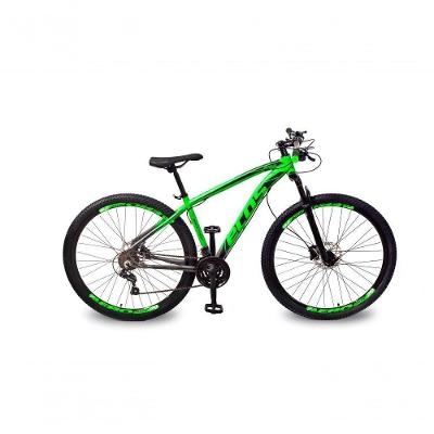 Bicicleta Aro 29 24 Marchas Shimano Verde E Grafite/preto