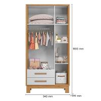 Berço Americano 4315 E Guarda Roupa Q Encanto Slim Freijó Toq Branco Acetinado Com Colchão - 5