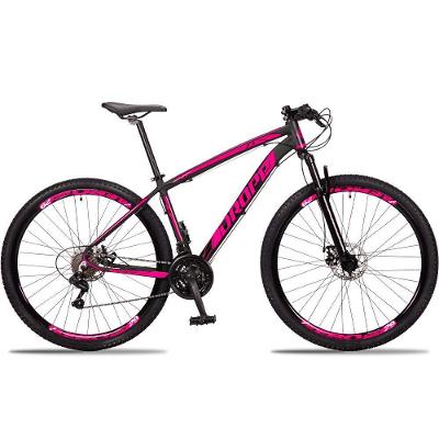Bicicleta Aro 29 Dropp Z3 H Alumínio Câmbio Shimano 24v Freio A Disco Hidráulico 17 Preto+rosa