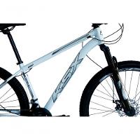 Bicicleta Aro 29 Ksx Sd7 21v Cabos Internos Alumínio Freios A Disco Garfo Suspensão Branco Prata Tamanho 15 - 2