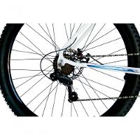 Bicicleta Aro 29 Ksx Sd7 21v Cabos Internos Alumínio Freios A Disco Garfo Suspensão Branco Azul Tamanho 17