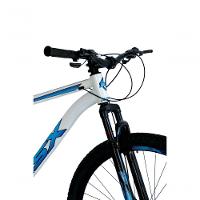 Bicicleta Aro 29 Ksx Sd7 21v Cabos Internos Alumínio Freios A Disco Garfo Suspensão Branco Azul Tamanho 15 - 3