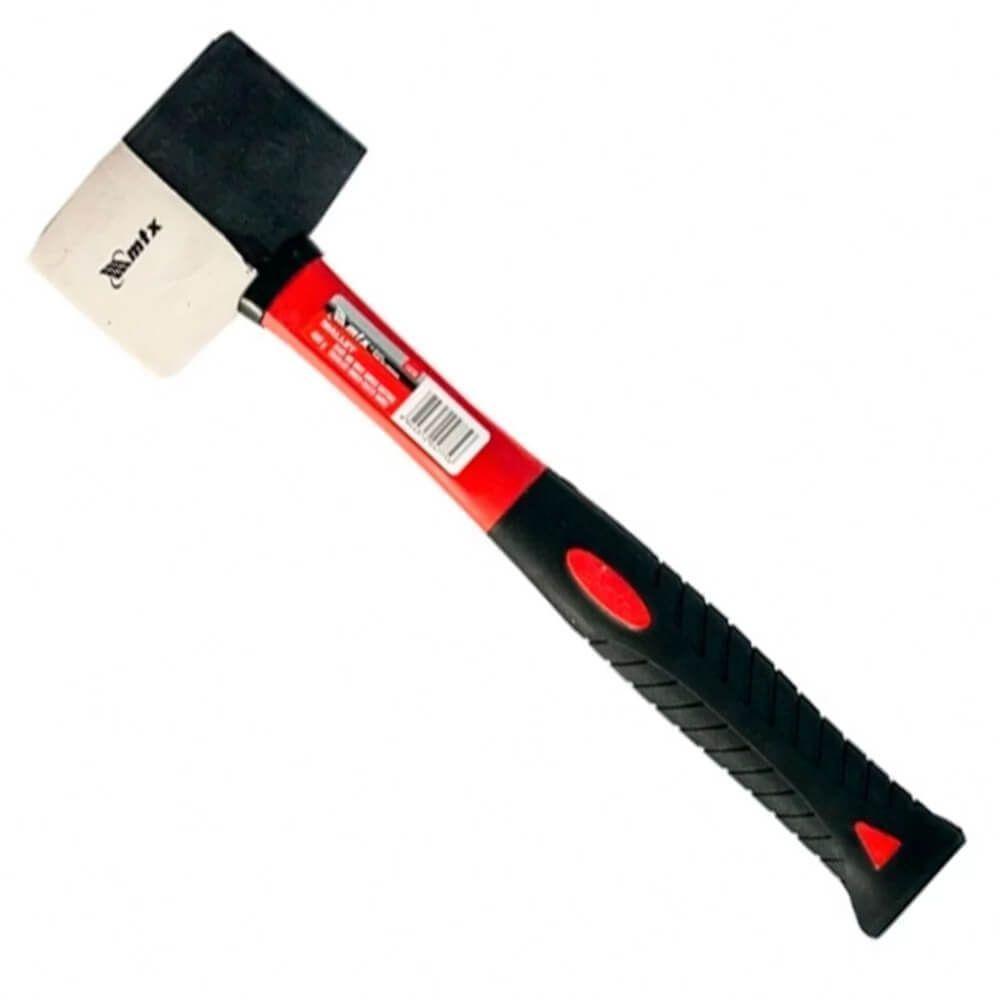 Martelo De Borracha Preto E Branco Com Cabo De Fibra De Vidro 450g - 111719 - Mtx - 1