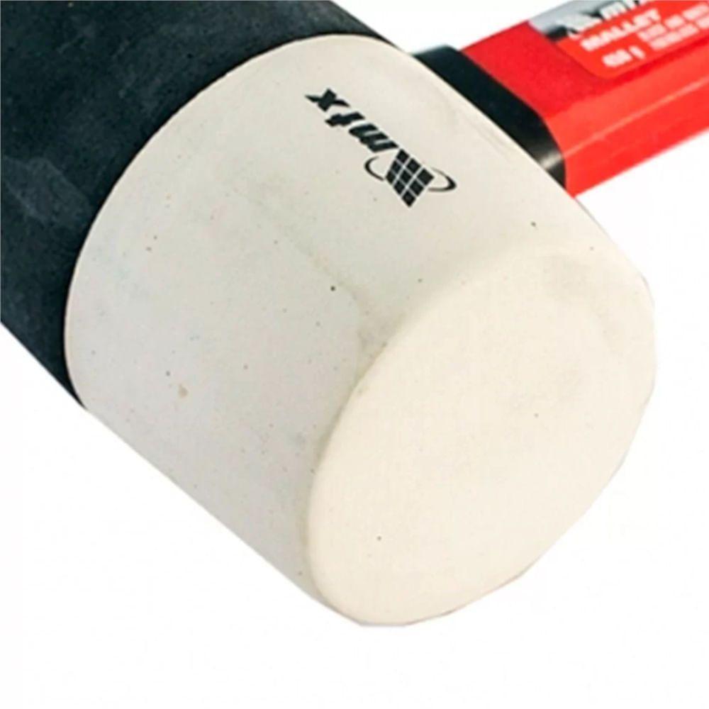Martelo De Borracha Preto E Branco Com Cabo De Fibra De Vidro 450g - 111719 - Mtx - 2