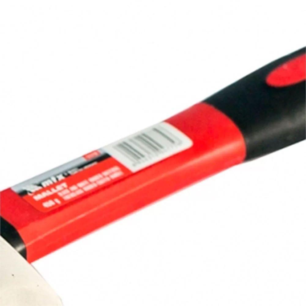 Martelo De Borracha Preto E Branco Com Cabo De Fibra De Vidro 450g - 111719 - Mtx - 4