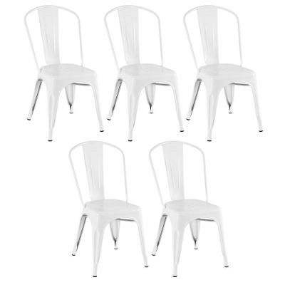 Kit 5 Cadeiras Branco