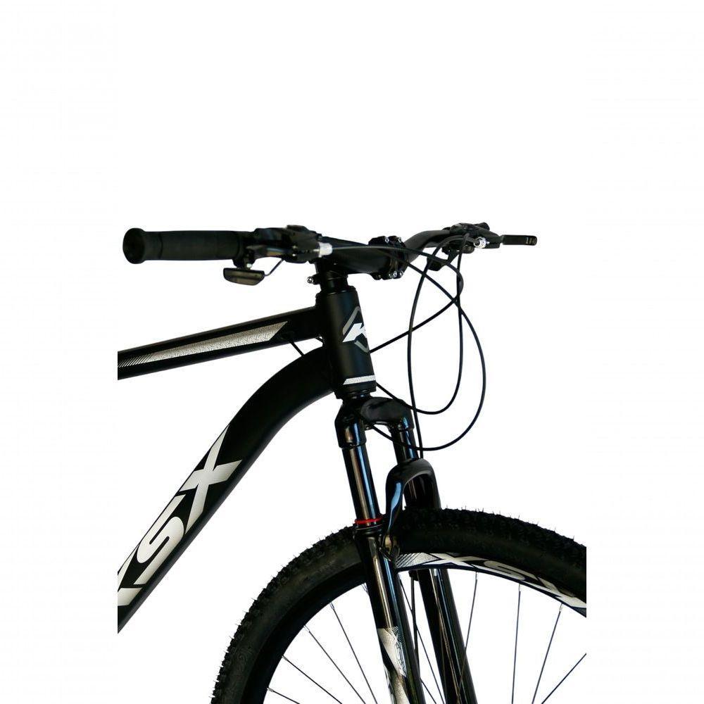 Bicicleta Aro 29 Ksx Sd7 21v Cabos Internos Alumínio Freios A Disco Garfo Suspensão Preto Prata Tamanho 19 - 3
