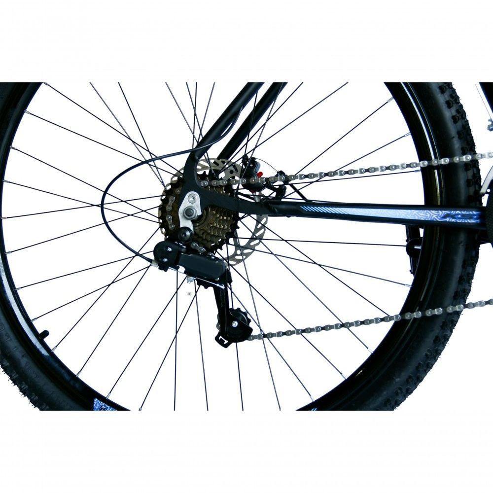 Bicicleta Aro 29 Ksx Sd7 21v Cabos Internos Alumínio Freios A Disco Garfo Suspensão Preto Azul Tamanho 21 - 3