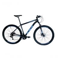 Bicicleta Aro 29 Ksx Sd7 21v Cabos Internos Alumínio Freios A Disco Garfo Suspensão Preto Azul Tamanho 21 - 1