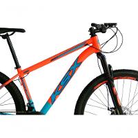 Bicicleta Aro 29 Ksx Sd7 21v Cabos Internos Alumínio Freios A Disco Garfo Suspensão Laranja Azul Tamanho 15 - 2