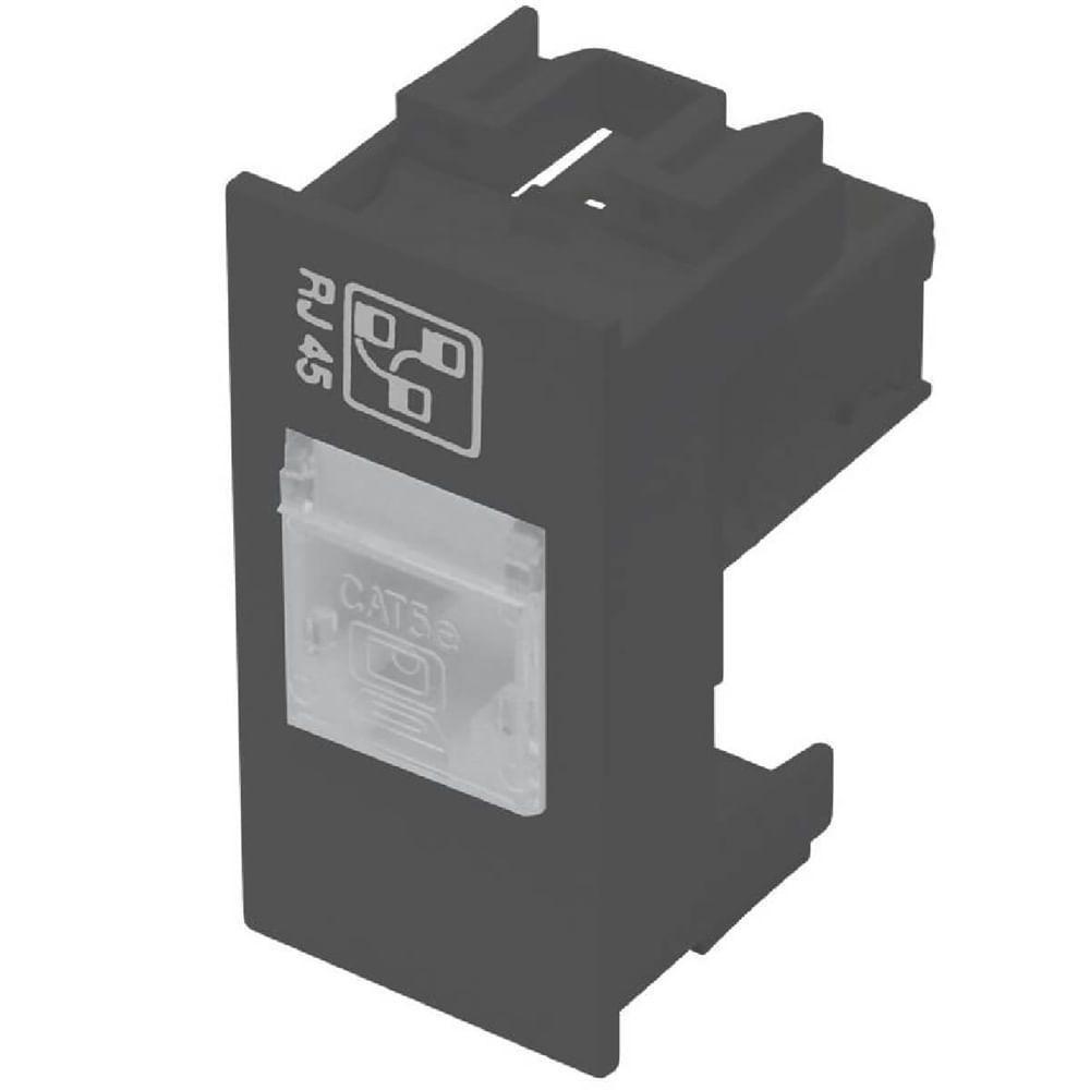 Módulo Tomada Para Rede De Informática Rj45 8 Vias Habitat Black - 4041 - Fame - 1