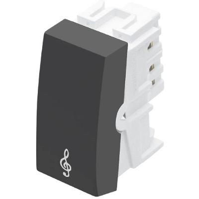 Módulo Pulsador Campainha Habitat Black 16 Amperes 250 Volts - 4030 - Fame