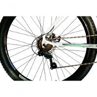 Bicicleta Aro 29 Ksx Sd7 21v Cabos Internos Alumínio Freios A Disco Garfo Suspensão Branco Verde Tamanho 15