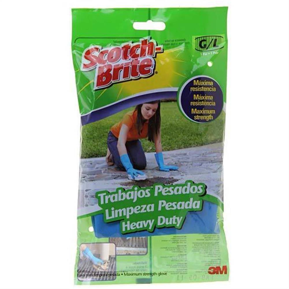 Luvas Scotch Brite Limpeza Pesada Grande - Hb004071500 - 3m Luvas Scotch Brite Limp.pesada Grande 3m - 1