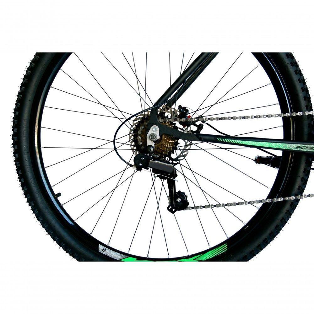 Bicicleta Aro 29 Ksx Sd7 21v Cabos Internos Alumínio Freios A Disco Garfo Suspensão Preto Verde Tamanho 17 - 2
