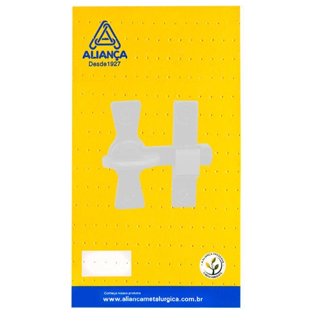 Tranqueta 86108-4 Branca Encartelado - 070519 - Aliança Tranqueta Bc 86108-4 - 070519 - Aliança - 1