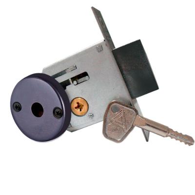 Trava Segurança Simples Redonda Preto Fosco F2000 - 025267 - Aliança Trava Seg.tetra F-2000 Pf - 025267 - Aliança