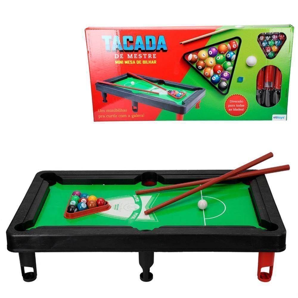 Brinquedo Mini Mesa De Bilhar Snooker Sinuca Infantil 2 Taco - 3