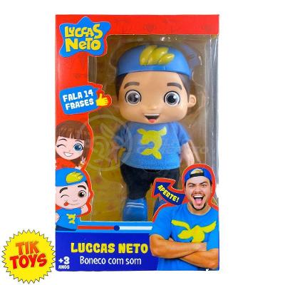 Boneco Luccas Neto Articulado Fala 14 Frases 19cm