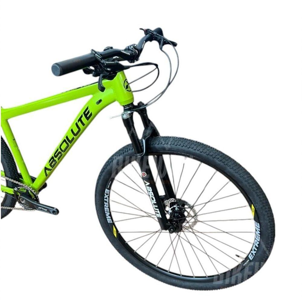 Bike Aro 29 Nero 5 Peças Inteira Absolute 12v Hollowtech Freio Hidráulico K7 11-52 Garfo Trava Guidão - Verde Tam.17 - 3