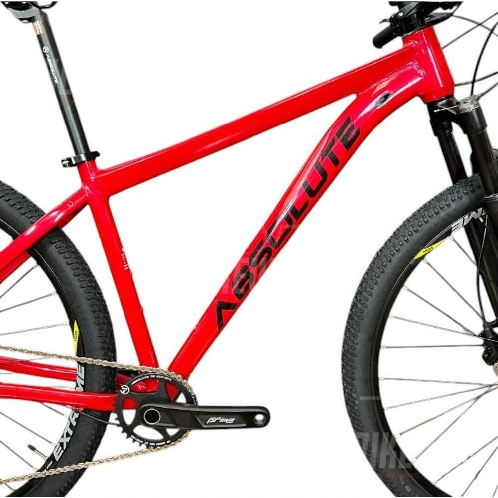 Bike Aro 29 Nero 5 Peças Inteira Absolute 12v Hollowtech Freio Hidráulico K7 11-52 Garfo Trava Guidão - Vermelho Tam.19 - 3