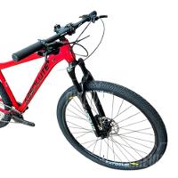 Bike Aro 29 Nero 5 Peças Inteira Absolute 12v Hollowtech Freio Hidráulico K7 11-52 Garfo Trava Guidão - Vermelho Tam.19 - 2