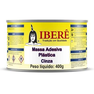 Massa Adesiva Plástica Cinza 400g - Ib200 - Ibere
