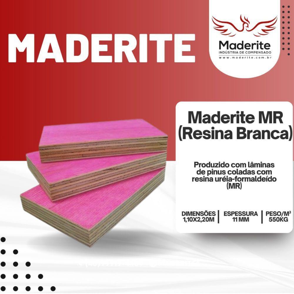 Madeirite Resinado Com Cola Branca 11mm 220x110cm - 14 - Angatu Madeirite Resinado Cola Branca 11mm 220x110cm - 2