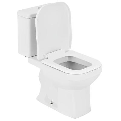 Kit Vaso Sanitário Com Caixa Acoplada Quadra 3-6 Litros Branco - Deca Kit Bacia C-caixa Quadra Branco Kp.211.17 Deca