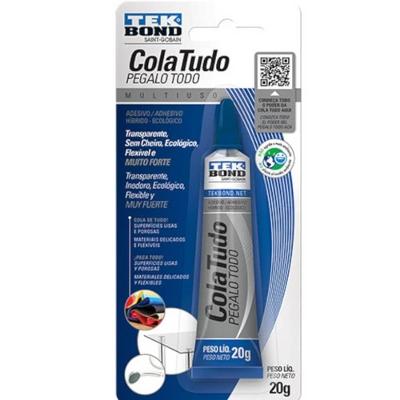 Cola Tudo Multiuso 20 Gramas - 24317008702 - Tekbond Cola Tudo Multiuso 20g - 24317008702 - Tekbond