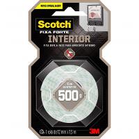 Fita Dupla Face Scotch Fixa Forte Espuma 12mm X 1,5 Metro - Hb004750178 - 3m - 1