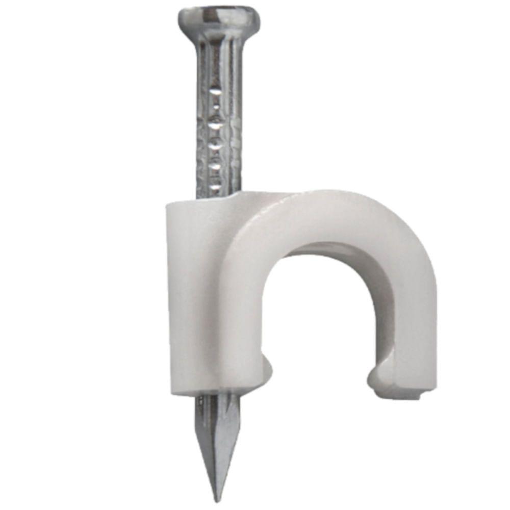Fixa-fio Coaxial Nº 7 Rg06 Com Prego 20 Peças - 437 - Sforplast - 1