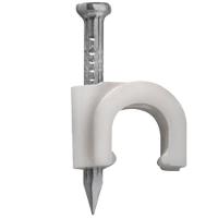 Fixa-fio Coaxial Nº 7 Rg06 Com Prego 20 Peças - 437 - Sforplast - 1