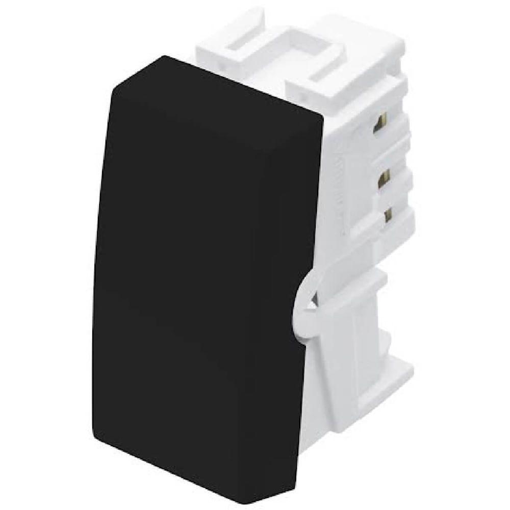Módulo Interruptor Paralelo Habitat Black 16 Amperes 250 Volts - 4029 - Fame - 1