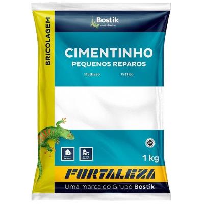 Cimento Cimentinho Para Pequenos Reparos Branco 1 Kilo - 00175 - Fortaleza Cimento Branco 1kg Fortaleza 00175
