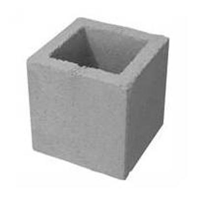 Meio Bloco De Concreto Vedação 19x19x19cm - Vb Blocos Meio Bloco De Concreto Vedacao 19x19x19