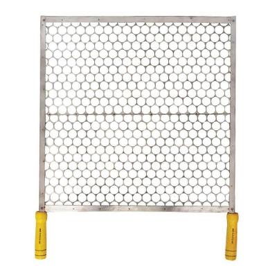 Grelha Inox Com Cabo De Madeira 50 X 50 Cm - 1345 - Mse Grelha Inox Com Cabo Madeira 50 X 50 - 1345 - Mse