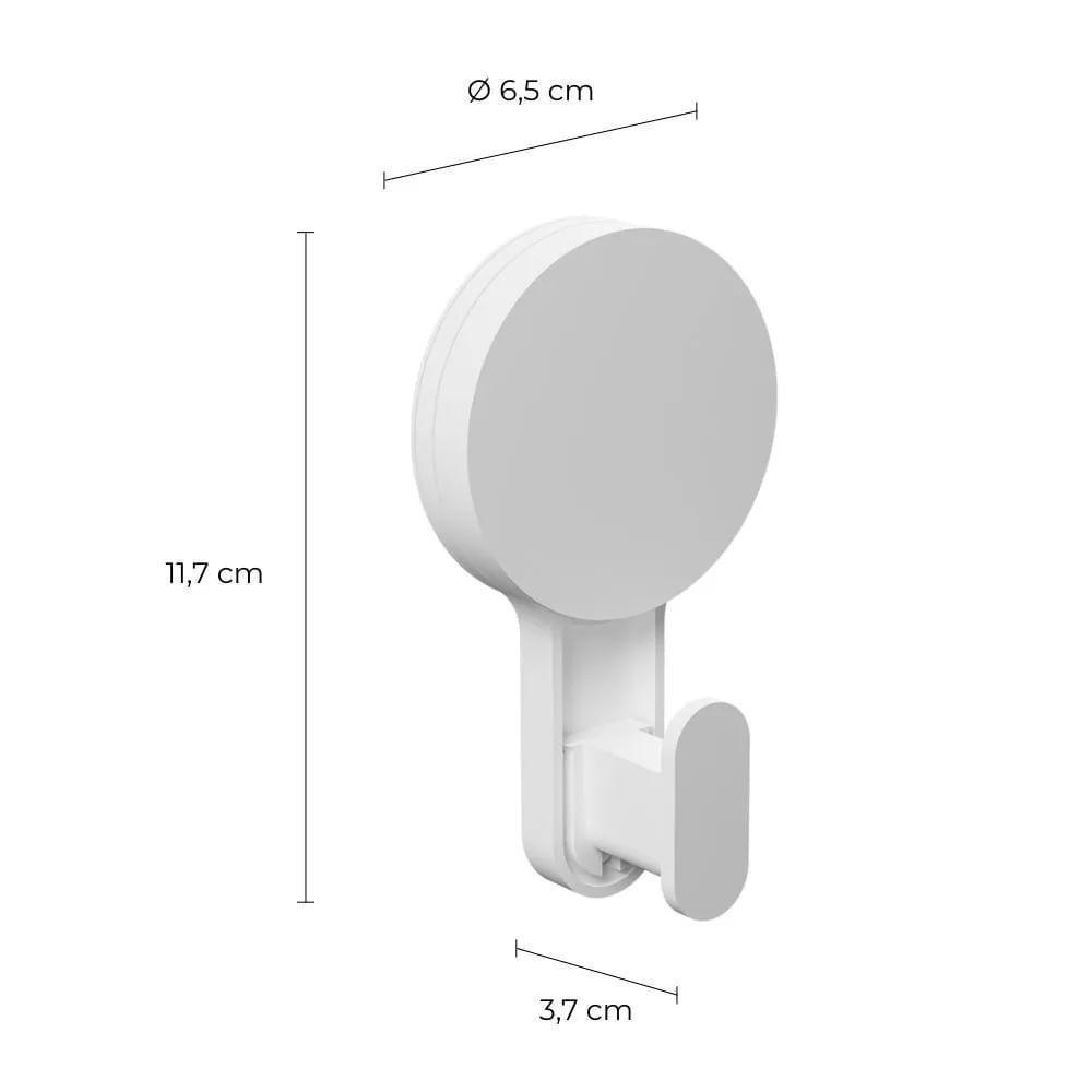 Gancho 6,5x3,7x11,7cm Com Adesivo Branco - Ad-gan*br - Astra Gancho 6,5x3,7x11,7cm C- Adesivo Branco Ad-gan*br Astra - 3