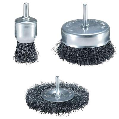 Conjunto Com 3 Escovas De Aço Para Furadeira - D-66070 - Makita Conj. 3 Escovas De Aco P-furad. Makita D-66070