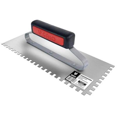 Desempenadeira Em Aço Temperado Dentada Com Cabo Fechado 120x290mm - 212-03 - Galo