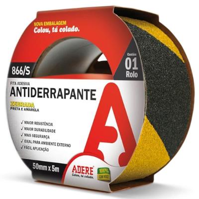 Fita Anti Derrapante Zebrada 50mm X 5 Metros - 866-s - Adere Fita Anti Derrapante Zebrada 50x5m Adere 866-s