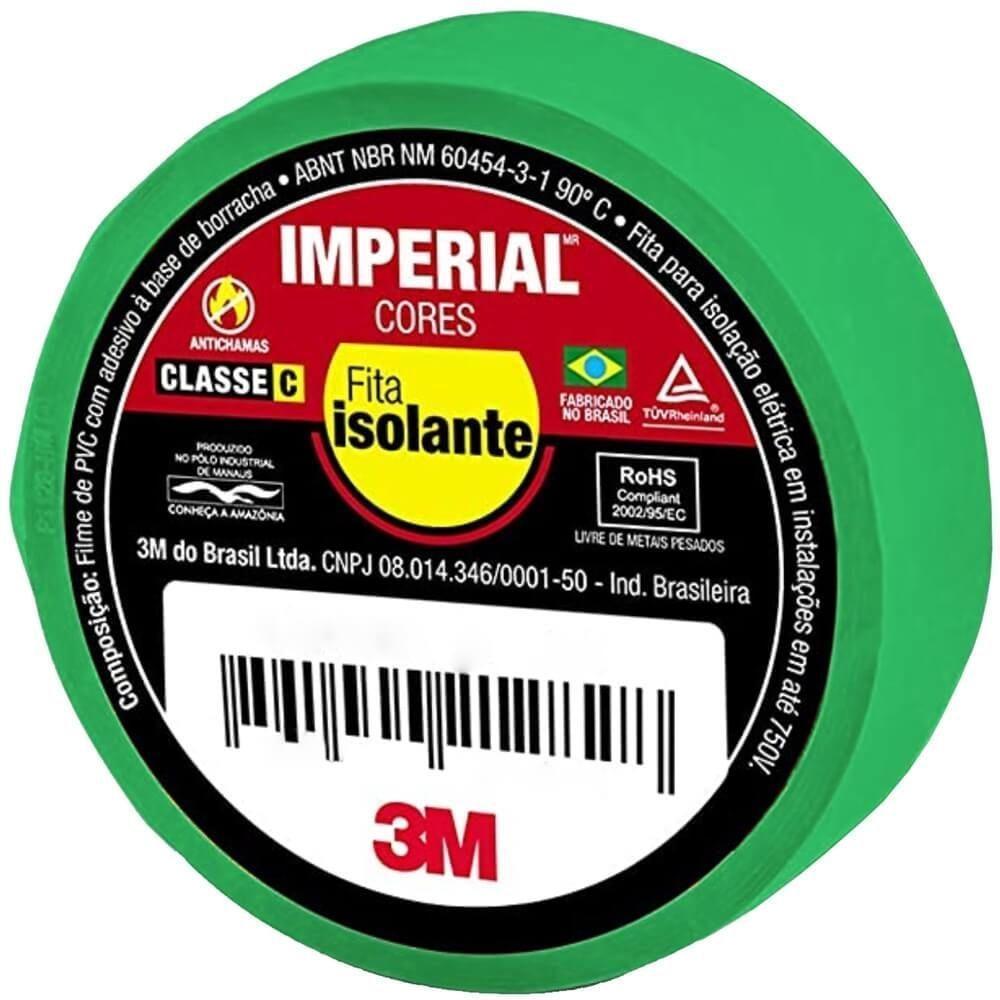 Fita Isolante Imperial 18 Mm X 10 Metros Verde - Hb004298061 - 3m - 1