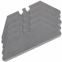 Lâmina De Reposição Trapezoidal Para Estilete 10-189c 5 Peças - 11-987 - Stanley - 1