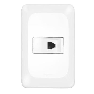 Tomada Telefone Rj11 4x2 - Lgx090 - Pial Tomada Telefone Rj11 4x2 Pial Pop - Lgx090 - Pial