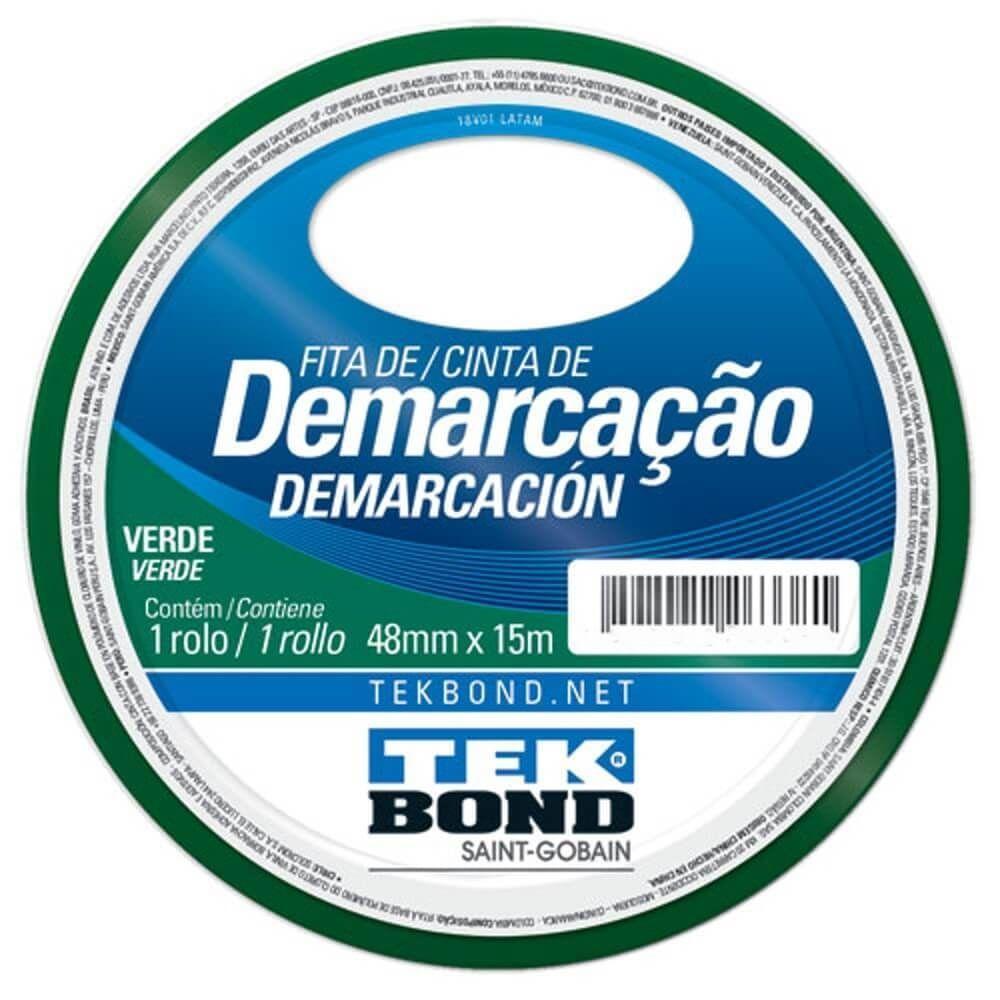 Fita De Demarcação Verde 48mm X 15 Metros - 21261048200 - Tekbond - 1